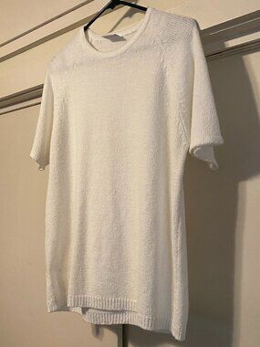 Soft & cozy, Bobbie Brooks Woman, short sleeve white light sweater, size L/XL